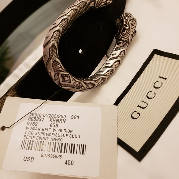 ☆☆SOLD☆☆ Gucci Dionysus Belt GG Supreme Canvas - Picture 3 of 8